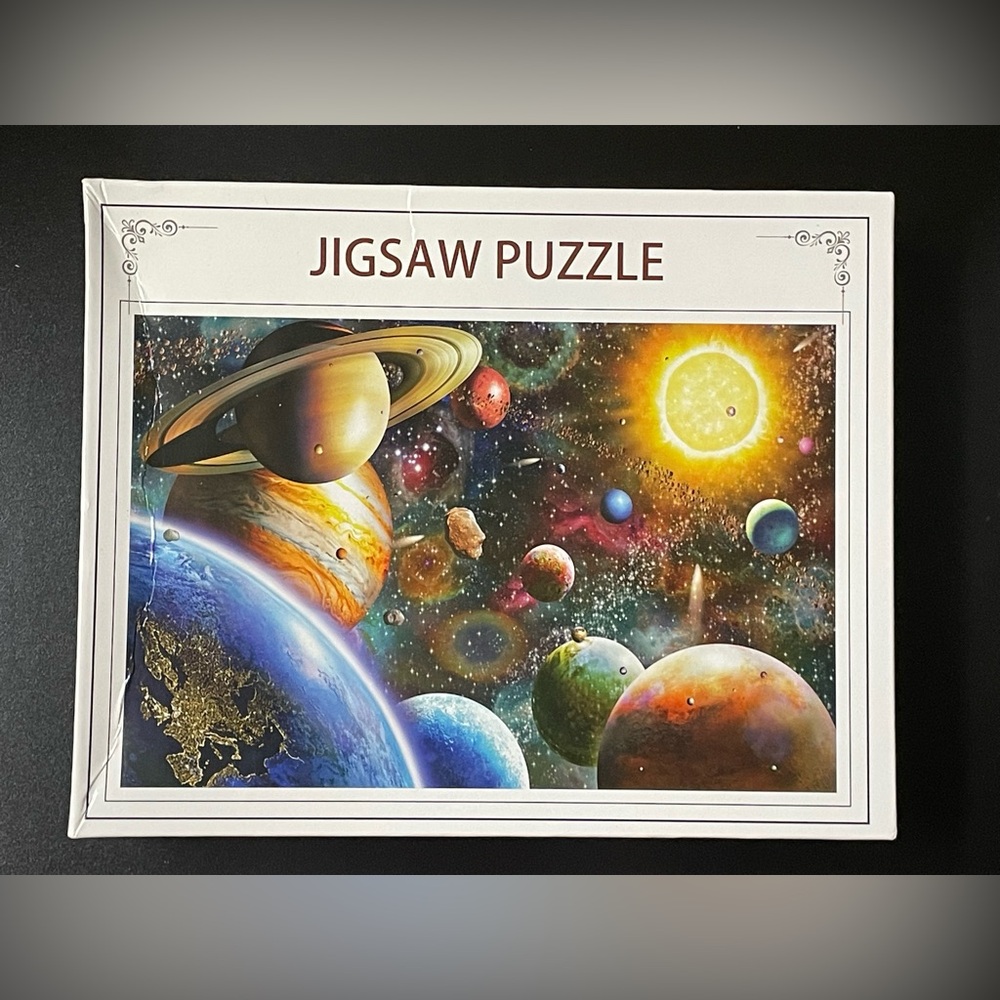COMPLETE 1000 piece Space Theme Jigsaw Puzzle